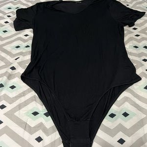 Super cute Black t-shirt style plus size body suit